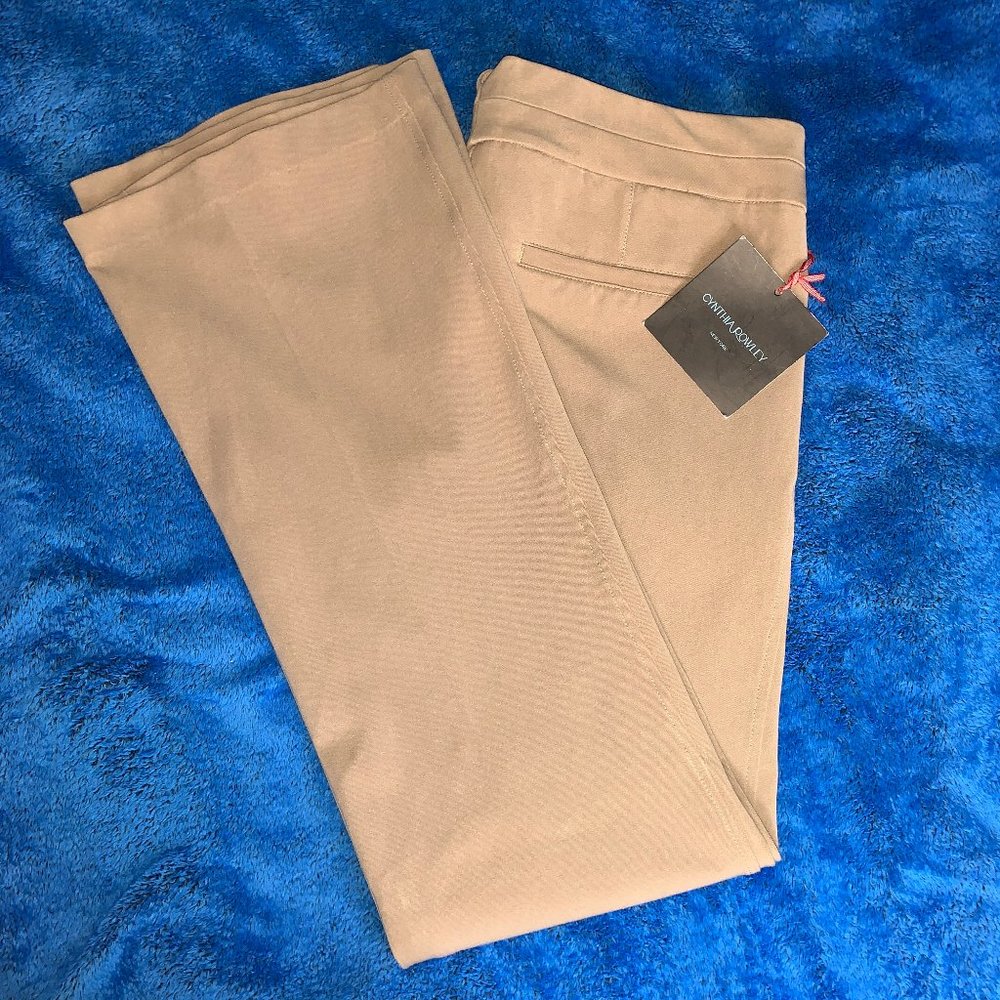 (V) NEW!! Cynthia Rowley Pia Flare Leg Trousers Carmel NWT